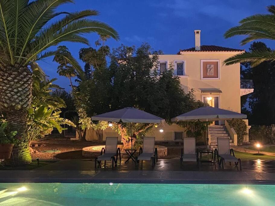 Villa Elmar Aegina Esterno foto